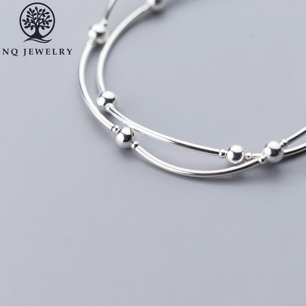Lắc bạc 3 line- NQ Jewelry