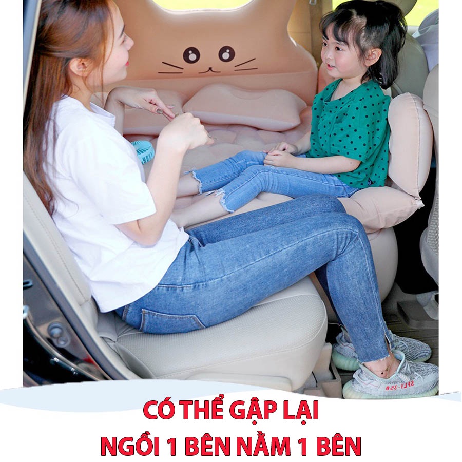 Đệm Hơi Ô Tô⚡️HÀNG CAO CẤP⚡️Nệm Hơi Xe Ô tô cao cấp,giường hơi ô tô tặng kèm bơm điện, bộ gối miếng vá và túi | BigBuy360 - bigbuy360.vn