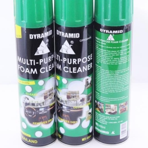 Chai Xịt Bọt Đa Năng Vệ Sinh Ghế Da Nội Thất Ô Tô Foam Cleaner Màu Xanh