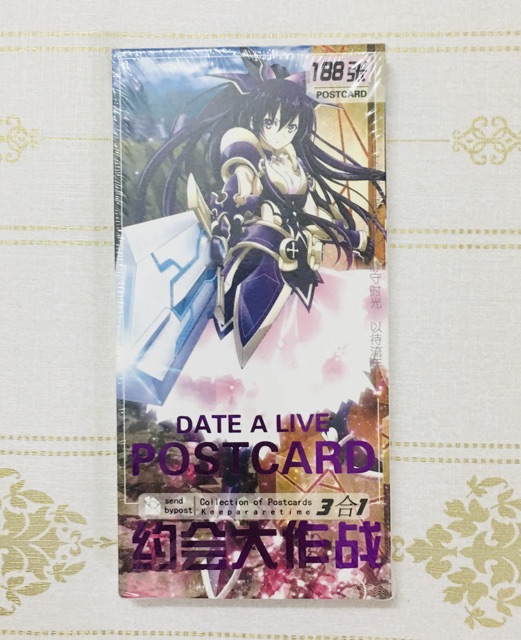 Postcard anime date a live 188 ảnh khác nhau, bộ postcard date a live