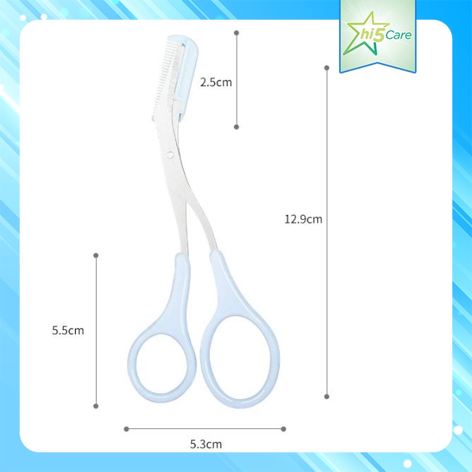 Dụng cụ tỉa lông mày kèm lược chải mày Nhật Bản