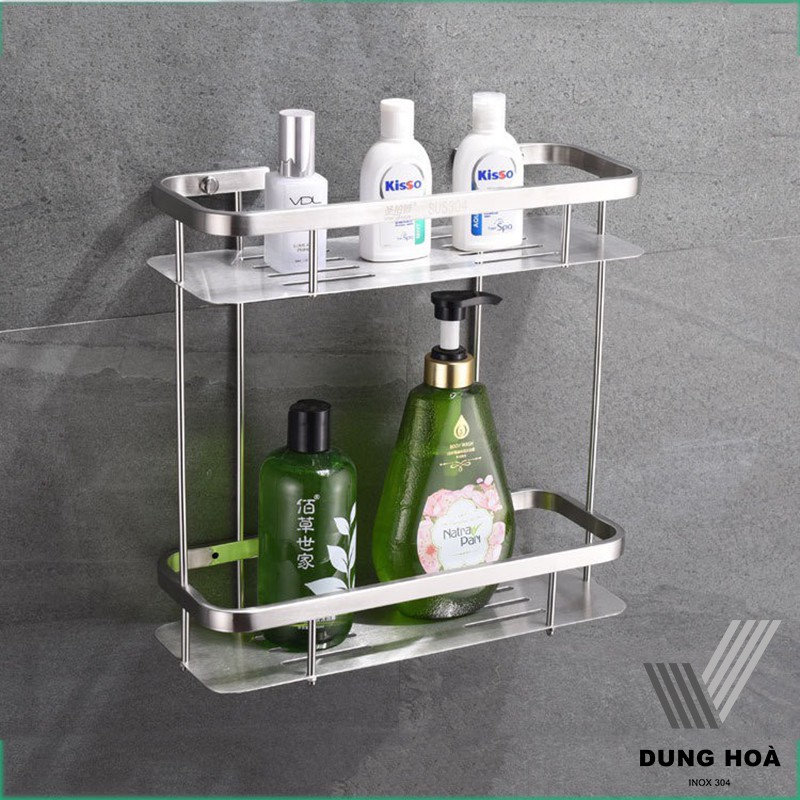 [INOXSUS304] Kệ thẳng đơn/2 tầng nhà tắm