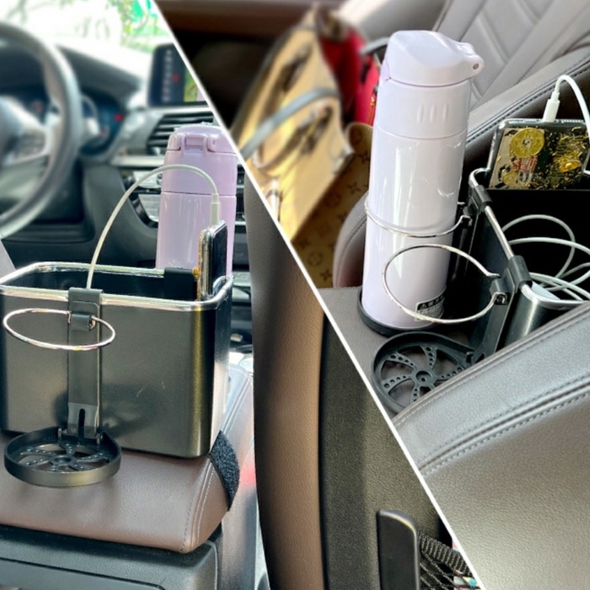Khay Để Đồ Đặt Bệ Tỳ Tay Trên Ô Tô Xe Hơi Đa Năng Tiện Dụng