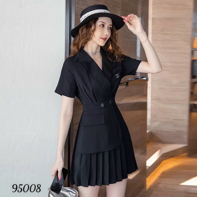 (HCM) Đầm xoè xếp ly sang trọng đẳng cấp có size 70kg siêu xịn , cho các quý bà , quý cô nương - thời trang sang trọng K