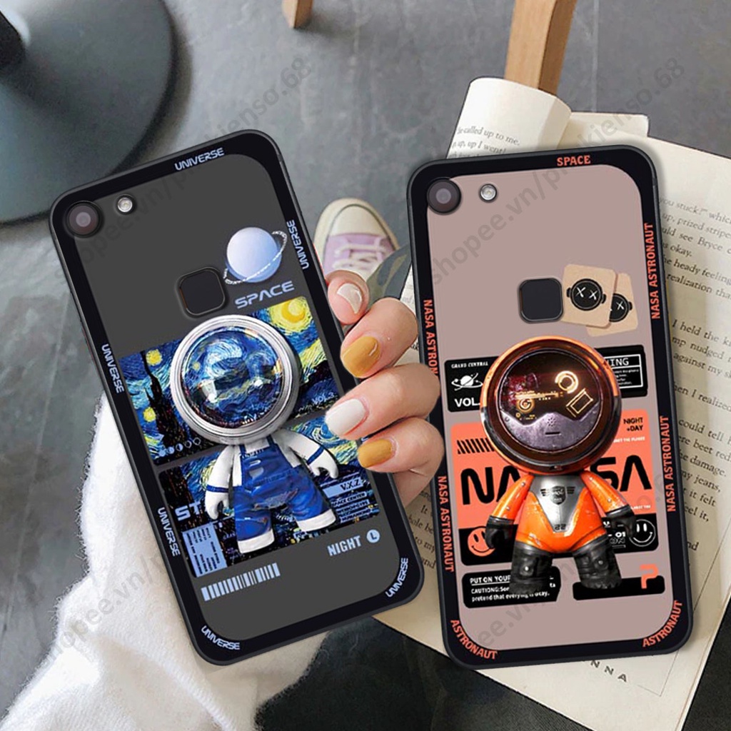 Ốp lưng Vivo V9 / V9 Youth hình người máy, robot nasa đáng yêu dễ thương
