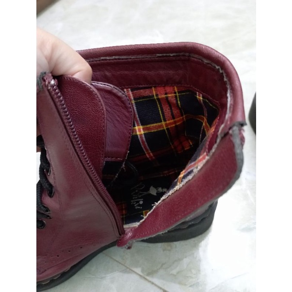 Bốt da thật hàng si sz 35-36