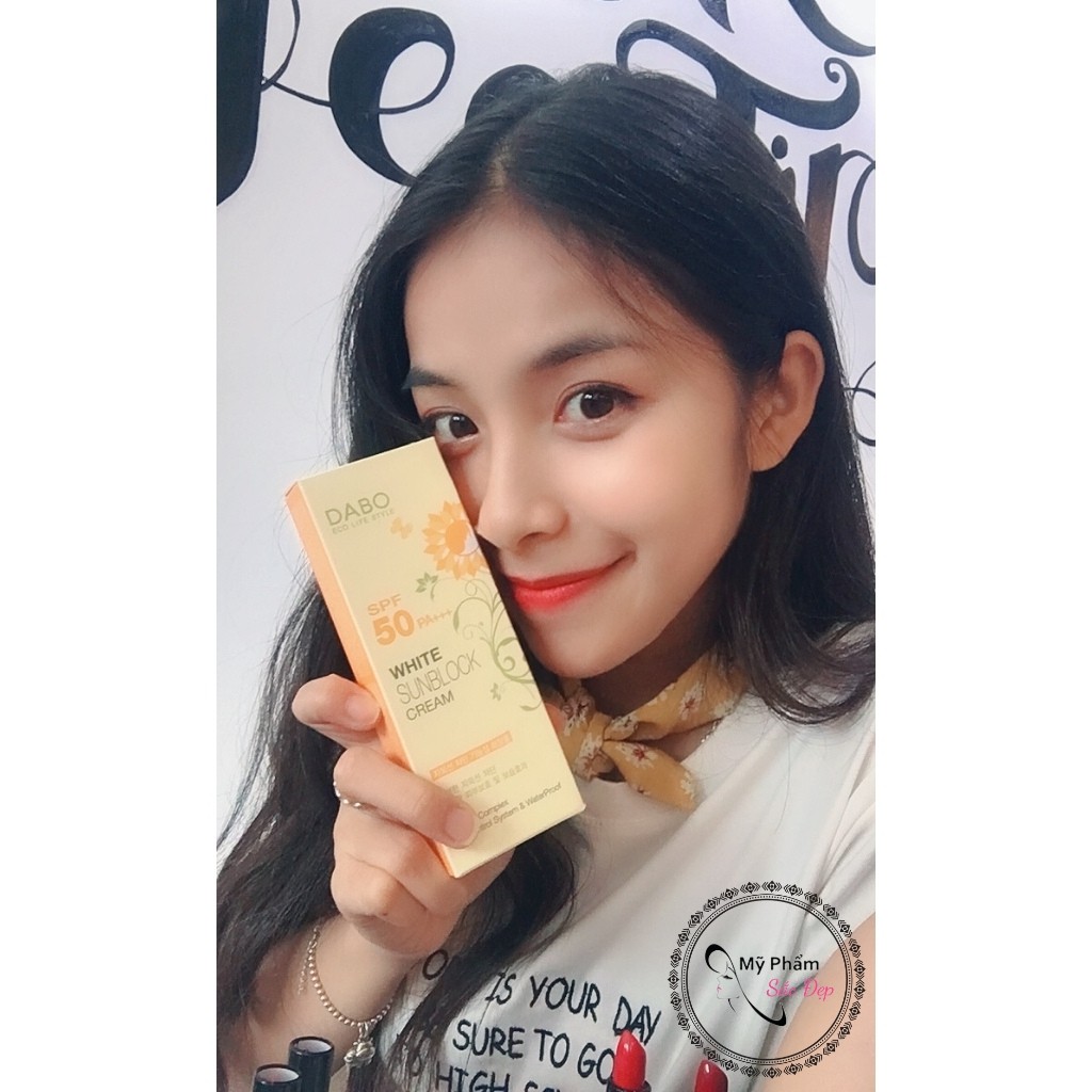 Kem chống nắng ☀️ Chính hãng ☀️ Kem chống nắng DABO White Sunblock Trắng da kiềm dầu lâu trôi chống nắng trên 8 tiếng | BigBuy360 - bigbuy360.vn