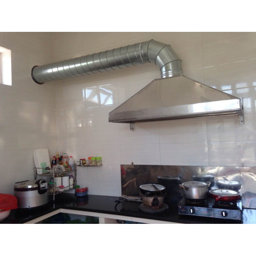 Phi 125mm  - Ống bạc thông gió thoát khí dài 1-8m