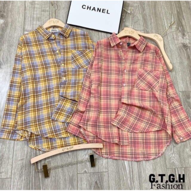 ÁO SƠ MI KẺ CARO SIÊU HOT HIT, TJTCOI4