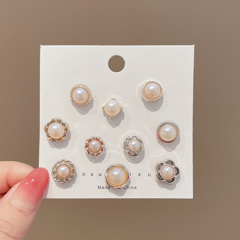 Ghim Cài Áo Đính Đá Và Ngọc Trai Nhân Tạo Thời Trang