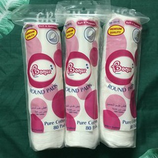 BÔNG TẨY TRANG BONUS THÁI LAN 80 MIẾNG