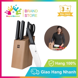 Bộ dao thép không gỉ xiaomi huohou món siêu bền bỉ 6 bộ dụng cụ làm bếp bh 6 tháng