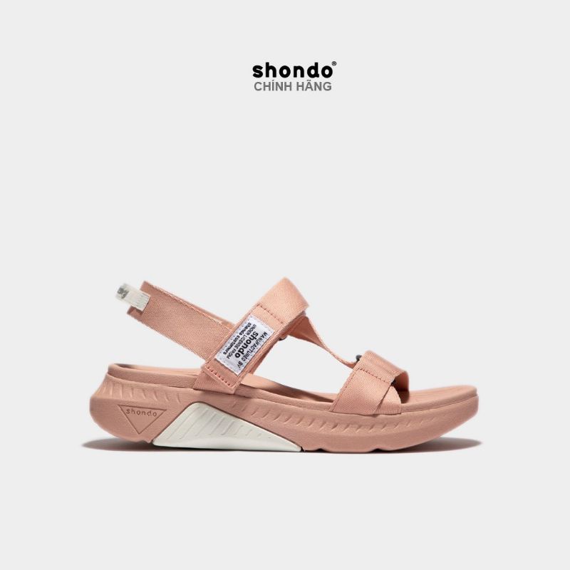 Sandal Shondo F7 Racing đế hồng phối trắng quai hồng F7R7272