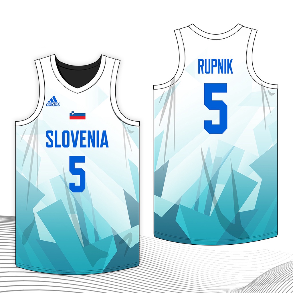 Áo Bóng Rổ NORTHZONE Slovenia Teal Thiết Kế Mới 2021 Jersey Cho Nam (Hàng Đầu)