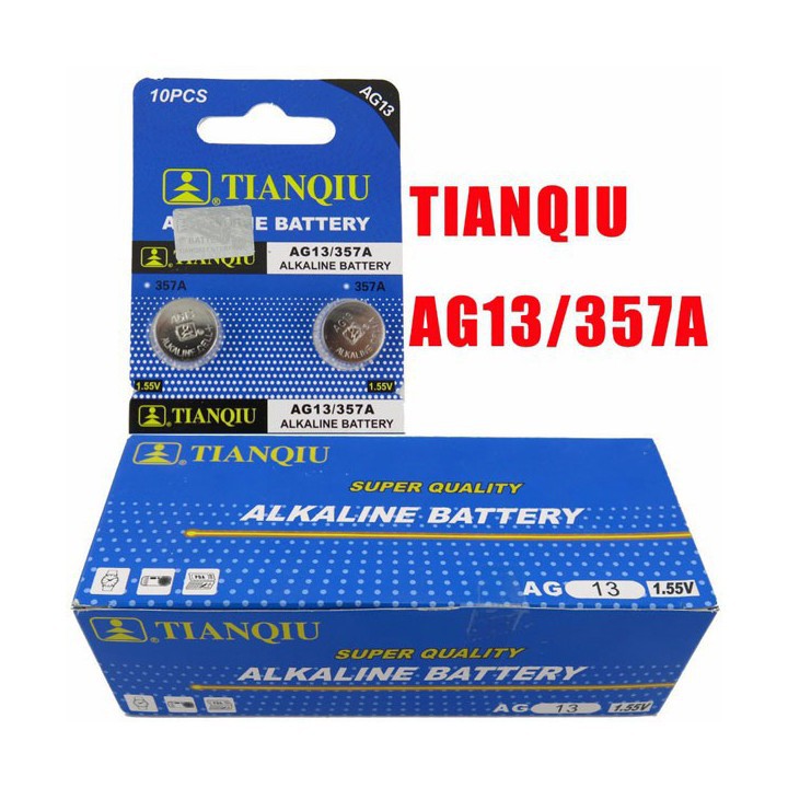 Vỉ 5 Viên Pin cúc áo 1.5V AG13 LR44H 357A