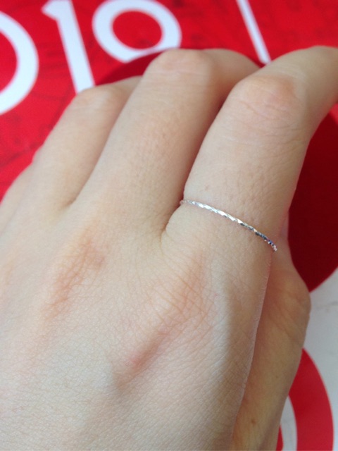 Nhẫn mảnh phay bạc ta