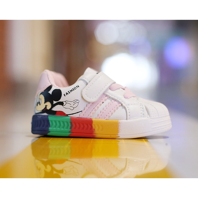Giày Thể Thao Mickey Cầu Vồng Cho Bé Trai/Gái
