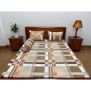 {Set 4 món}Drap trải giường thun lạnh hàn quốc co giãn 4 chiều kích thước 1m6 x 2m