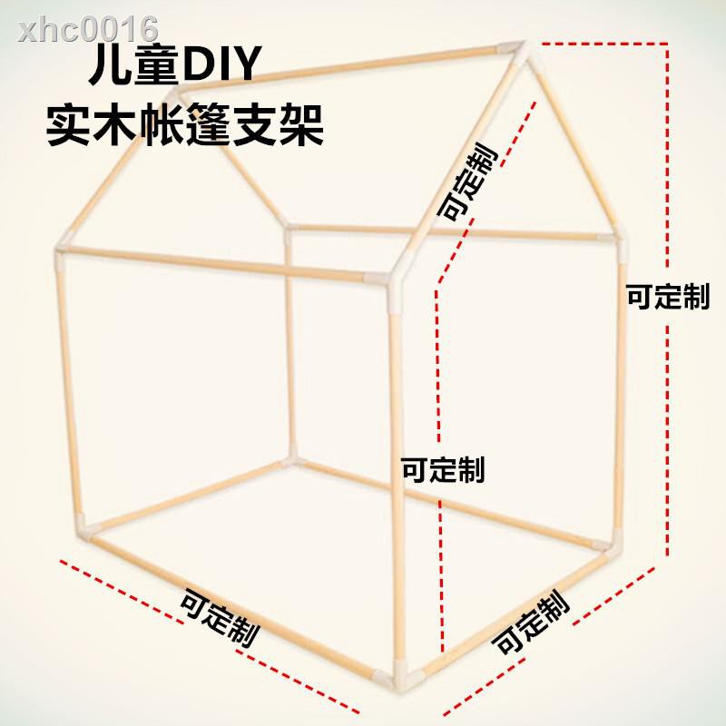 Lều Bằng Gỗ Tự Làm Dùng Trong Nhà Tiện Lợi Giá Đỡ