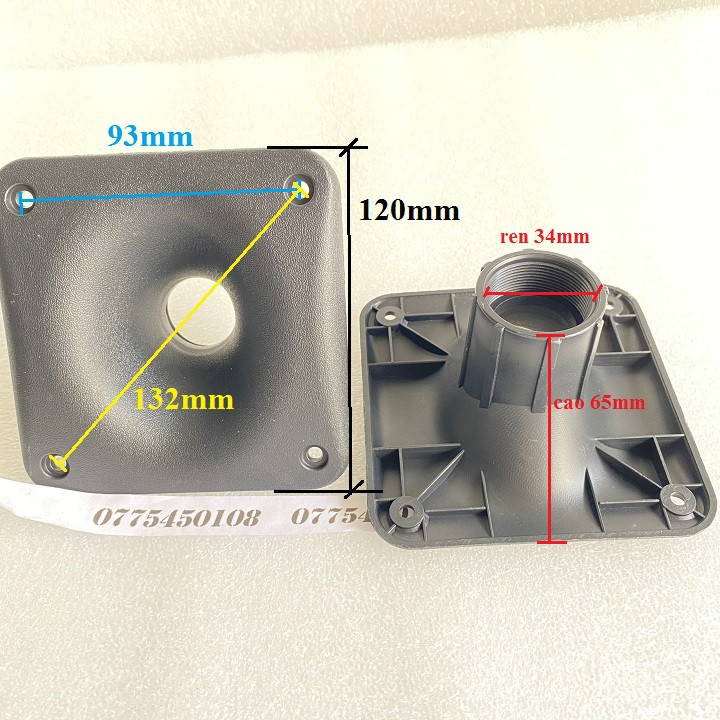 Họng loa nhỏ 12cm tròn vuông- 2 CÁI