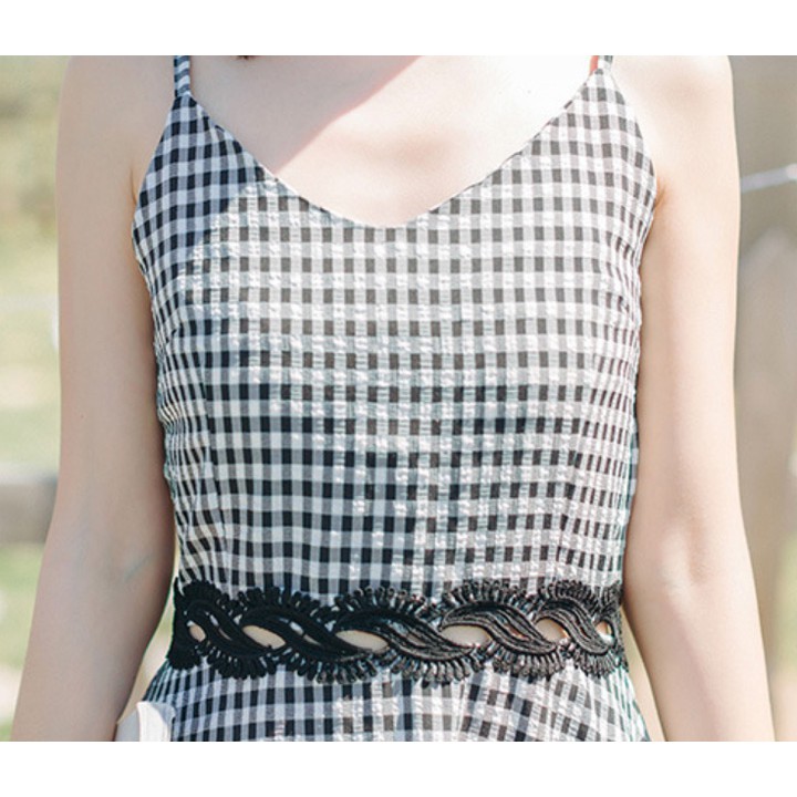 Đầm xòe caro xinh xắn VA-011i