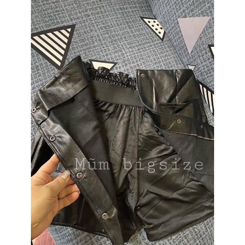 [Bigsize] Chân váy da giả quần(kèm video quay ảnh thật) | BigBuy360 - bigbuy360.vn