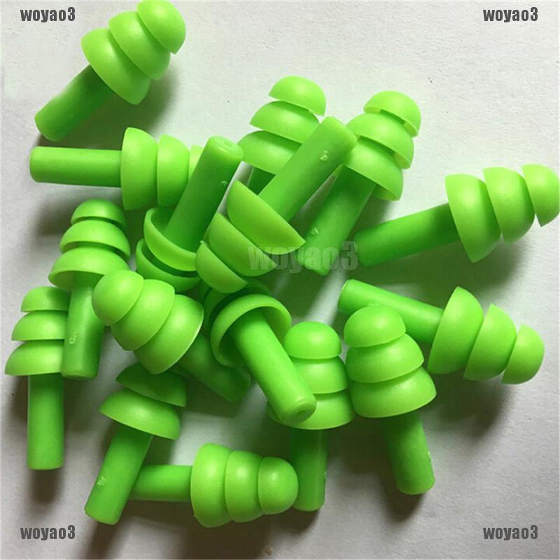 10 Cặp Nút Bịt Tai Dài 3cm Bằng Silicone Tiện Dụng