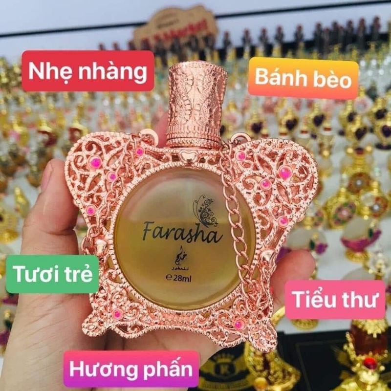 Tinh dầu nội địa dubai Farasha 28ml Siêu phẩm nhẹ nhàng quyến rũ
