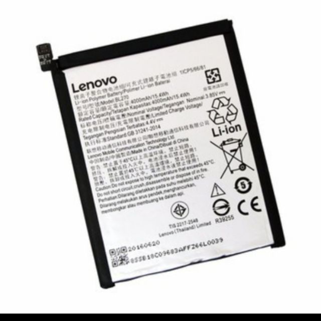 pin Lenovo Vibe K6 Note (BL270) 4000mAh bảo hành 6 tháng