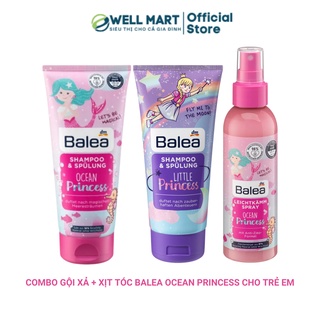 Combo Dầu gội và Xịt dưỡng tóc Balea Princess cho bé gái