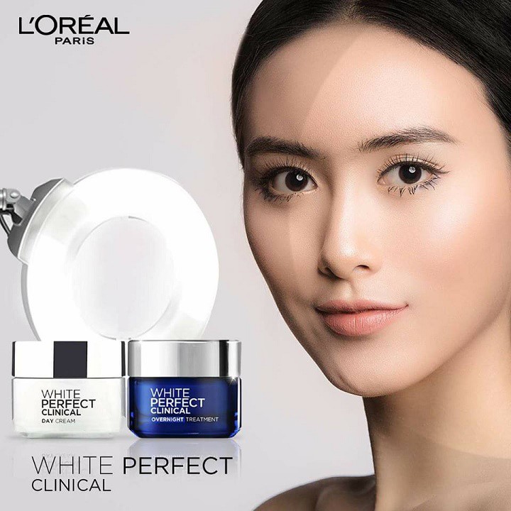 [HÀNG CHÍNH HÃNG] Kem Dưỡng Trắng Mịn Và Giảm Thâm Nám Ngày Và Đêm L'Oréal White Perfect Clinical Day/Night Cream 50ml