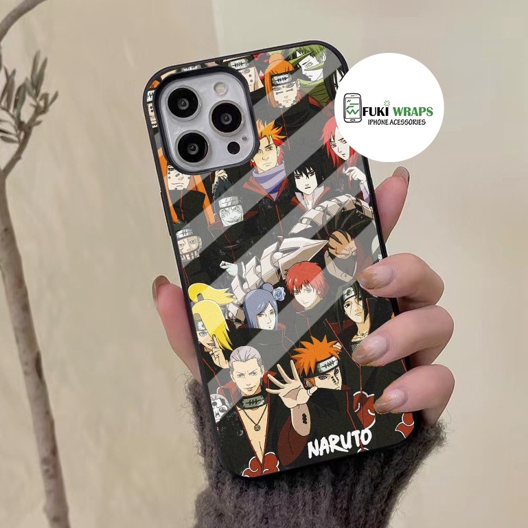 Ốp Lưng Kính Cường Lực / Case Naruto Chống Vỡ Dành Cho 13ProMax 12ProMax 11ProMax X XSMAX Fukishop