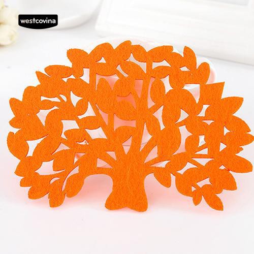 Đế Lót Ly Chống Trượt Hình Cây Sáng Tạo