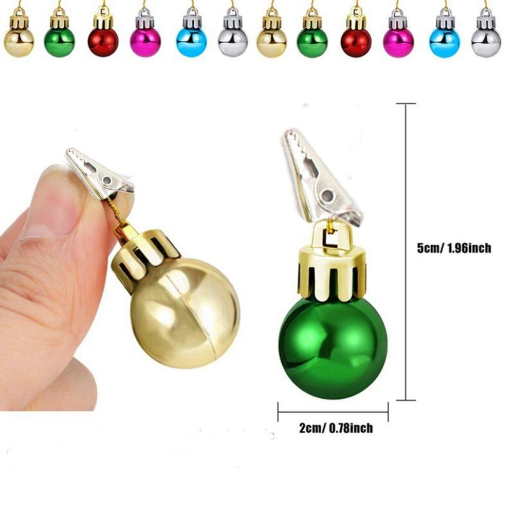 LANSEL Set 12 Kẹp Giữ Bóng Đèn Họa Tiết Ông Già Noel Trang Trí Giáng Sinh