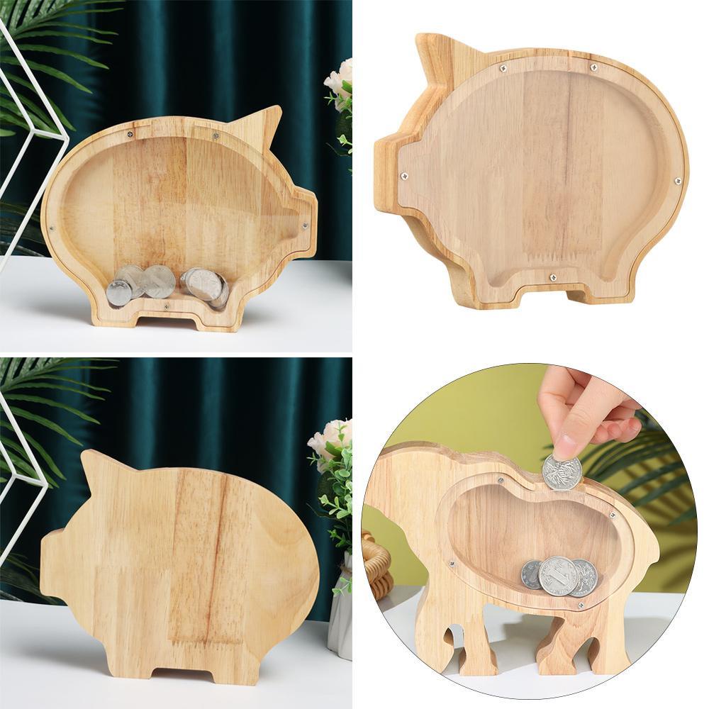 Hộp Đựng Tiền Tiết Kiệm Bằng Gỗ