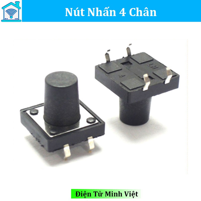 NÚT NHẤN 4 CHÂN 12X12X10MM