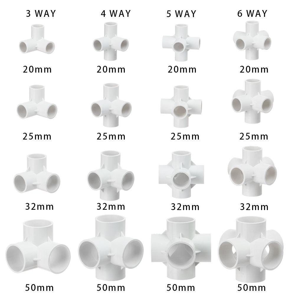 BORAG Đầu Nối Ống Nước 20mm 25mm 32mm 50mm 3 Chiều 4 Chiều 5 Chiều