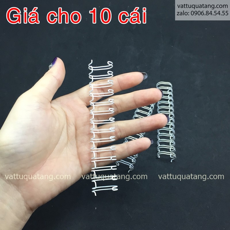 Lò xo sổ tay size gần A6 10 cái/bịch . 14 mắc