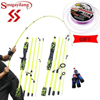 Sougayilang New Style 1.7M Casting And Spinning Fishing Rod 5 Section thumbnail