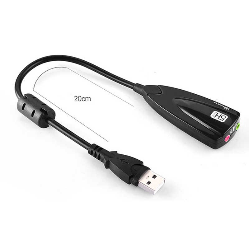 [Freeship] USB Sound Card Cao Cấp 5H v2 7.1 - Dây Chia Mic Và Loa Từ Cổng USB