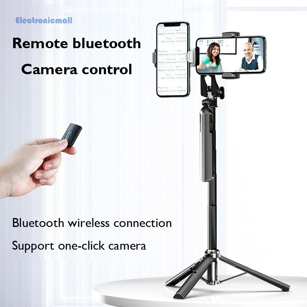 ElectronicMall01 Table Phone Holder Tripod Selfie Light 360 Rotation Live Vlog Stand Bracket