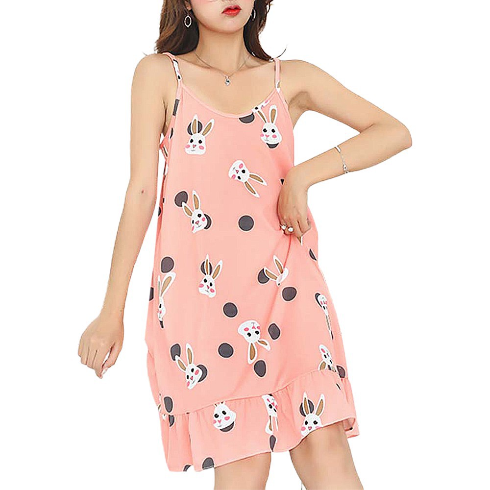 đồ ngủ Kẻ Sọc In Hình Trái Cây Đáng Yêu Cho Nữ