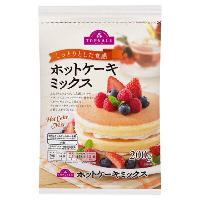 Bột làm bánh ăn dặm Pancake-Morinaga và Hotcake-Top Valu (HSD 2023)