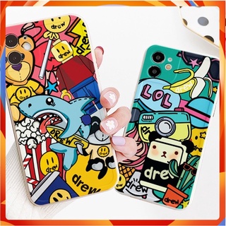 Ốp lưng IPhone  cạnh vuông DREW Sắc màu BVC 6/6plus/6s/6splus/7/7plus/8/8plus/x/xr/xs/11/12/13/14/Pro/Plus/Promax AGC34