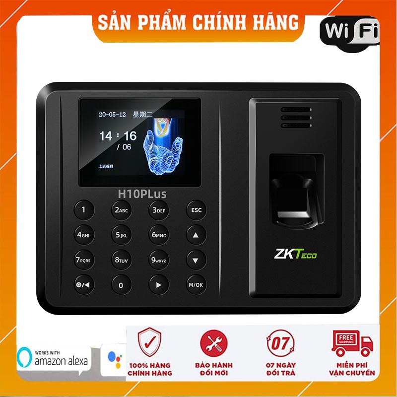 Máy chấm công vân tay ZKTeco H10plus