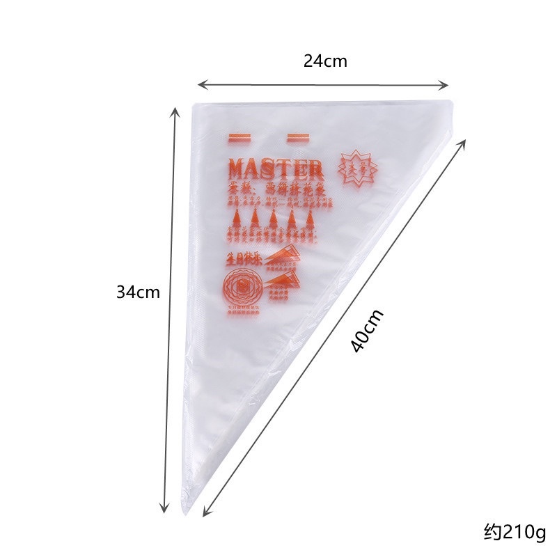 100 túi nilong bắt kem 28cm-35cm