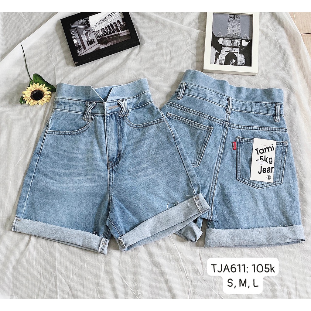 Quần jean ngố bò đai kiểu CHIBEST TJA611