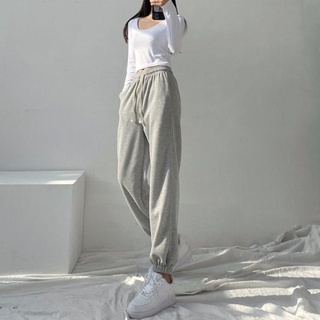 Quần jogger nỉ da cá, quần nỉ basic Bo cạp dây rút ống