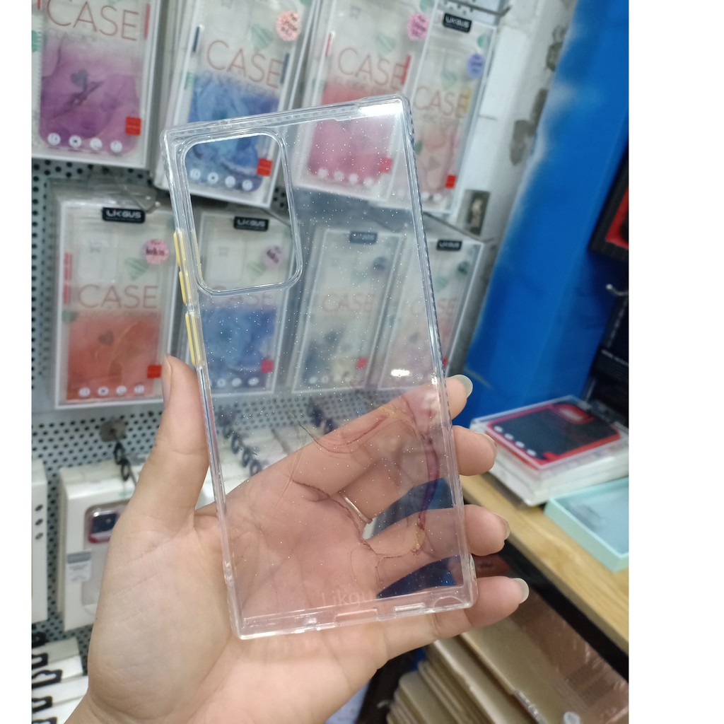 Ốp lưng Likgus vân loang viền đá Samsung Note 20 Ultra sang chảnh