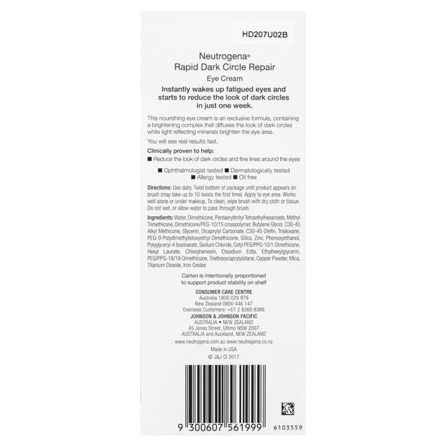 Kem dưỡng chống nhăn vùng mắt Neutrogena Rapid Dark Circle Repair 3,9ml | BigBuy360 - bigbuy360.vn